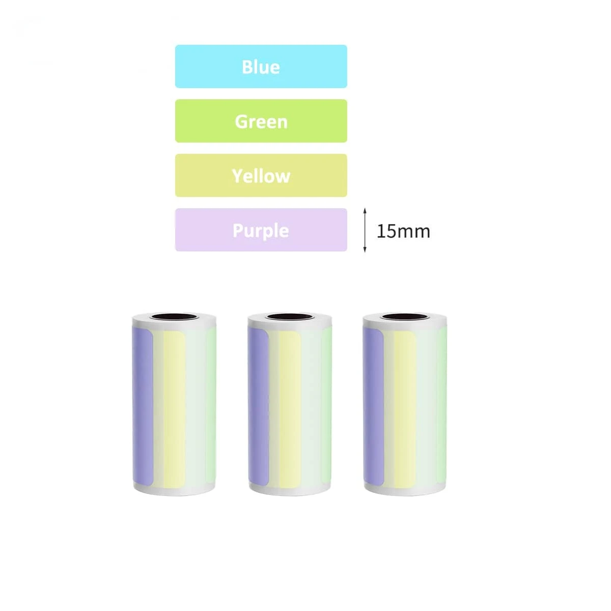 Mini Thermal Printer Portable Printer Paper Stickers/NoSticky Paper