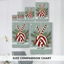 Christmas Holiday Art - Gallery Wrapped Canvas DCCCIII - 18X27英寸 - 查看 3