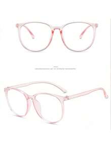 1/2件女士防蓝光眼镜防止视觉疲劳看电脑看电视玩游戏看手机透明镜片护眼时尚百搭眼镜 - 彩色 - 查看 7