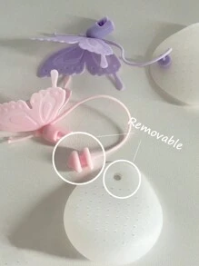 1 件 INS 风格硅胶蝴蝶茶滤器，耐高温便携式创意蝴蝶茶滤器，重返校园