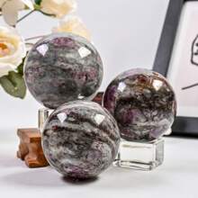 1 件梅花碧玺球 - 适用于宴会装饰、餐桌装饰 - 能量平衡、疗愈 - 1 pc - 查看 11