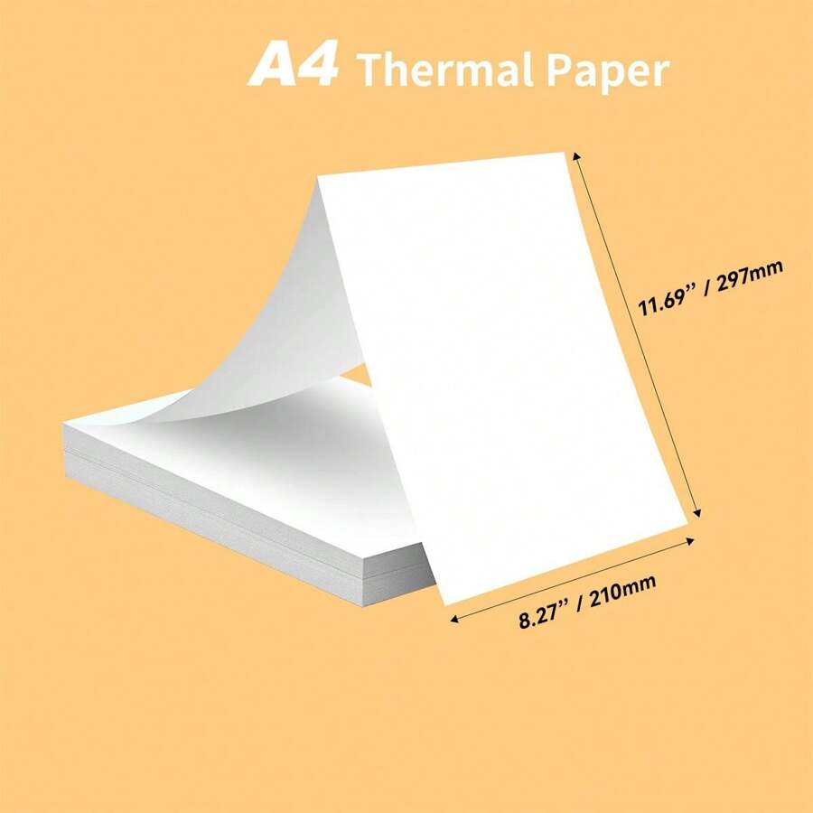 A4 Thermal Paper Portable Printer Replace Paper For A4 Wireless
