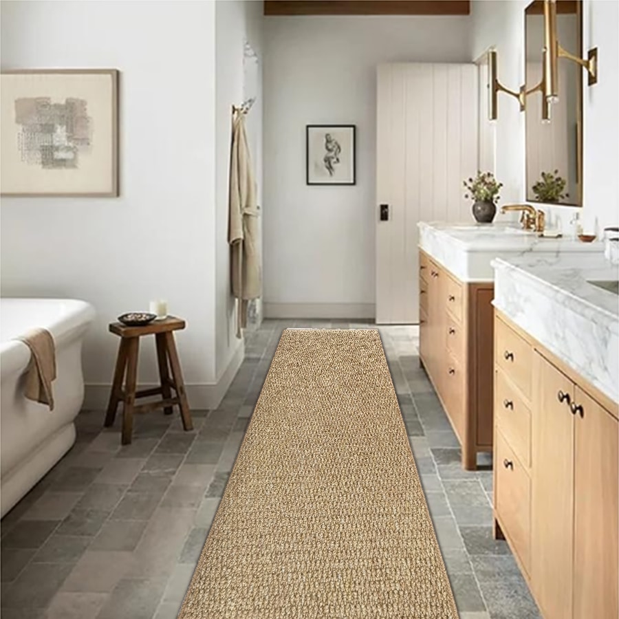 1 块棕色地垫，柔软蓬松材质，升级厚海绵，脚感舒适，底部防滑，适合客厅、卧室、阅读区、儿童游戏室、音乐室等室内空间使用。营造轻松愉悦的氛围。物美价廉，适合大多数家庭和学生。