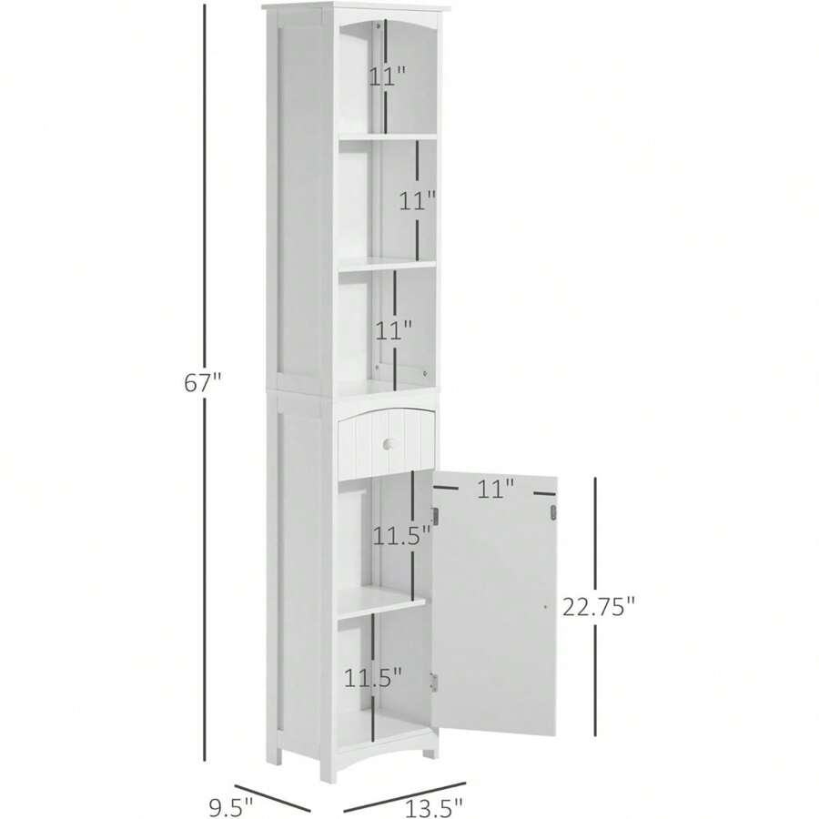 Bathroom Storage Free Standing Bathroom Storage Unit, Tall