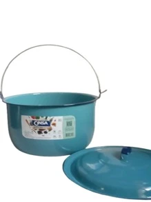 CINSA CONVEX POT 24 CM BLUE PEWTER. - Blue - View 3