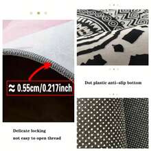 Thảm phong cách hiện đại, mềm mại, chống trượt, có thể giặt bằng máy, thấm nước, chống bụi bẩn, trang trí nhà cửa, rất thích hợp cho phòng khách, phòng ngủ và trang trí cửa ra vào. - Nhiều màu - Xem 10