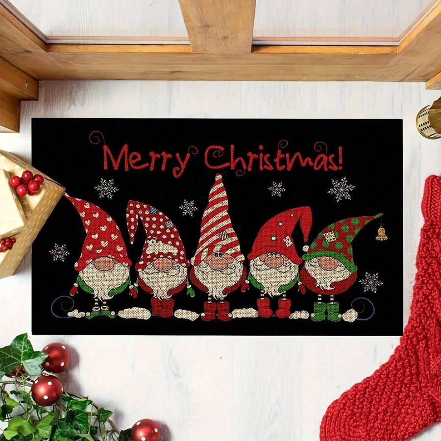 1 件装迎宾门垫，防滑花卉前门，室内外入口垫，迎宾垫，可机洗，适用于家庭、客厅、厨房、卧室、农舍、走廊、洗衣房、厨房地毯、入口垫，适用于鞋用刮刀