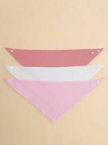 momscare Yếm trẻ em 3psc, Yếm dãi màu trơn, Yếm đa năng, Quà tặng cho trẻ sơ sinh, Đồ dùng cho trẻ sơ sinh - Nhiều màu - Xem 6