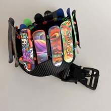 1pc Creative Car Waist Belt, Handmade Mini Racing Car & Skateboard Design, Magnetic Buckle, Fashion Waist Belt For Party, Street Style, COSPLAY Summer, School Casual, Business, Boyfriend Husband Father Dad Men Gift, Daily Wear, Fashion, Teen, Outdoor, Vacation, Athletic, Travel, Street, Boho, Vintage Fall, Autumn, Halloween Autumn-Winter Accessories,Suitable For Teens, Youth,Men,Casual, Outdoor, Athletic, Vacation, Graduation Gifts, Birthday, Daily Wear - Multicolor - View 11