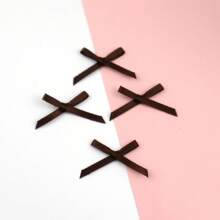 100pcs Small Size Satin Ribbon Bow Flower Hair Clips DIY Envelope Doll Party Decoration Mini Bowknot Headwear Crafts Accessory - 3mm Polyester With Bow - View 15