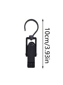 5 chiếc khăn xoay đen trắng, kẹp nhựa cho quần áo, rèm cửa, tất, kẹp mũ đa năng có móc - Nhiều màu - Xem 3