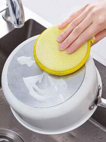 5 miếng/gói miếng bọt biển vệ sinh hai mặt, dùng cho chảo, đồ nấu nướng và đồ dùng - Miếng bọt biển gia dụng đa chức năng - Rửa chén, nhà bếp, phòng tắm, gia đình, đồ gia dụng - Nhiều màu - Xem 4
