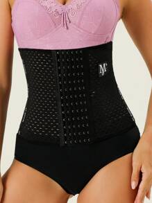 1入組女士束腰帶，減肥、控制肚子、整形、健身、產後支撐帶、運動專用 - 黑色 - 查看 8