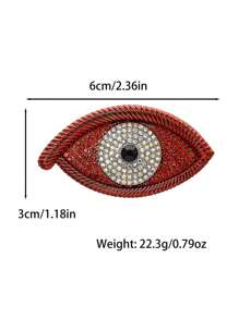 1 Trâm cài áo hình ngôi sao mắt Halloween theo phong cách Gothic, Mặt dây chuyền hình giọt máu rỗng khảm đá Zirconia thời trang cao cấp, Ghim hoa ngực, Phụ kiện phóng đại dành cho nam, Tiệc ngày lễ, Phụ kiện phù hợp mặc hàng ngày - Nhiều màu - Xem 9
