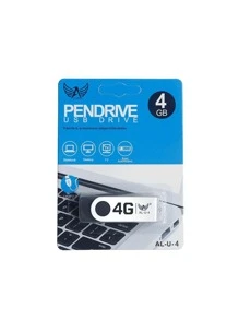 4GB USB Flash Drive High Quality Model AL-U-4 Protective Cover Immediate Shipping - màu đen - Xem 4