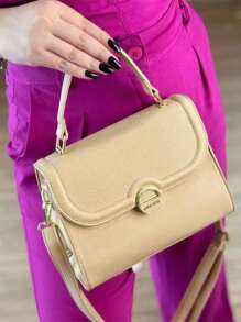 Women Top Handle Bags - 杏色 - 查看 1