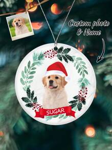 Quà tặng Giáng sinh, Đồ trang trí cá nhân, Đồ trang trí Giáng sinh cá nhân có ảnh, Đồ trang trí cá nhân, Mặt dây chuyền cây thông Noel tùy chỉnh, Mặt dây chuyền Giáng sinh tùy chỉnh, Trang trí cây thông Noel, Tăng không khí lễ hội, Có thể treo trên cây thông Noel, Phòng khách, Phòng ngủ, Xe hơi, Cặp học sinh và những nơi khác bạn muốn treo, Có thể dùng làm quà tặng Giáng sinh cho gia đình, người yêu, trẻ em, cha mẹ, bạn bè và bạn học, v.v. - Nhiều màu - Xem 10