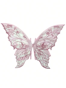 1 pièce Ailes de fée avec feuille d'or en forme de papillon, accessoire de fête pour Halloween, carnaval, costume - Multicolore - Voir 7