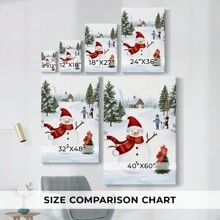 Christmas Holiday Art - Gallery Wrapped Canvas CCCIX - 16x24英寸 - 查看 3