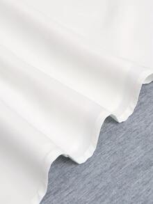 Unity Women Ruched Detail Cute V-Neck Solid Casual Mid-Sleeve Shirt, Suitable For Spring & Summer, White - White - View 3