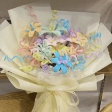 100 que xoắn ốc nhiều màu, màu sắc ngẫu nhiên, phụ kiện thủ công DIY, dụng cụ trang trí, làm quà tặng bó hoa thủ công sáng tạo, vật dụng nghệ thuật linh hoạt que xoắn Makaron, vật liệu thủ công DIY - nhiều màu - Xem 7