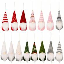 1 件/3 件圣诞无脸老人吊坠、圣诞装饰品、侏儒情侣娃娃装饰、窗户装饰、圣诞树装饰、家居装饰、房间装饰、圣诞装饰、圣诞饰品、圣诞节 - 彩色 - 查看 7