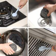 12 miếng/gói miếng cọ rửa bằng thép không gỉ, miếng cọ rửa kim loại, miếng cọ rửa nồi, miếng bọt biển vệ sinh nhà bếp cho bát đĩa, bát, nồi, bếp, máy hút mùi, bồn rửa, miếng bọt biển cọ rửa phòng tắm, đồ dùng vệ sinh - Nhiều màu - Xem 7