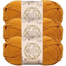 3 Pcs Soft & Warm 100% Acrylic Yarn Set, 4-Ply Thick Knitting Kit For Beginners, Suitable For DIY Scarf & Blanket Making, Variety Of Colors