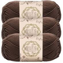 3 Pcs Soft & Warm 100% Acrylic Yarn Set, 4-Ply Thick Knitting Kit For Beginners, Suitable For DIY Scarf & Blanket Making, Variety Of Colors