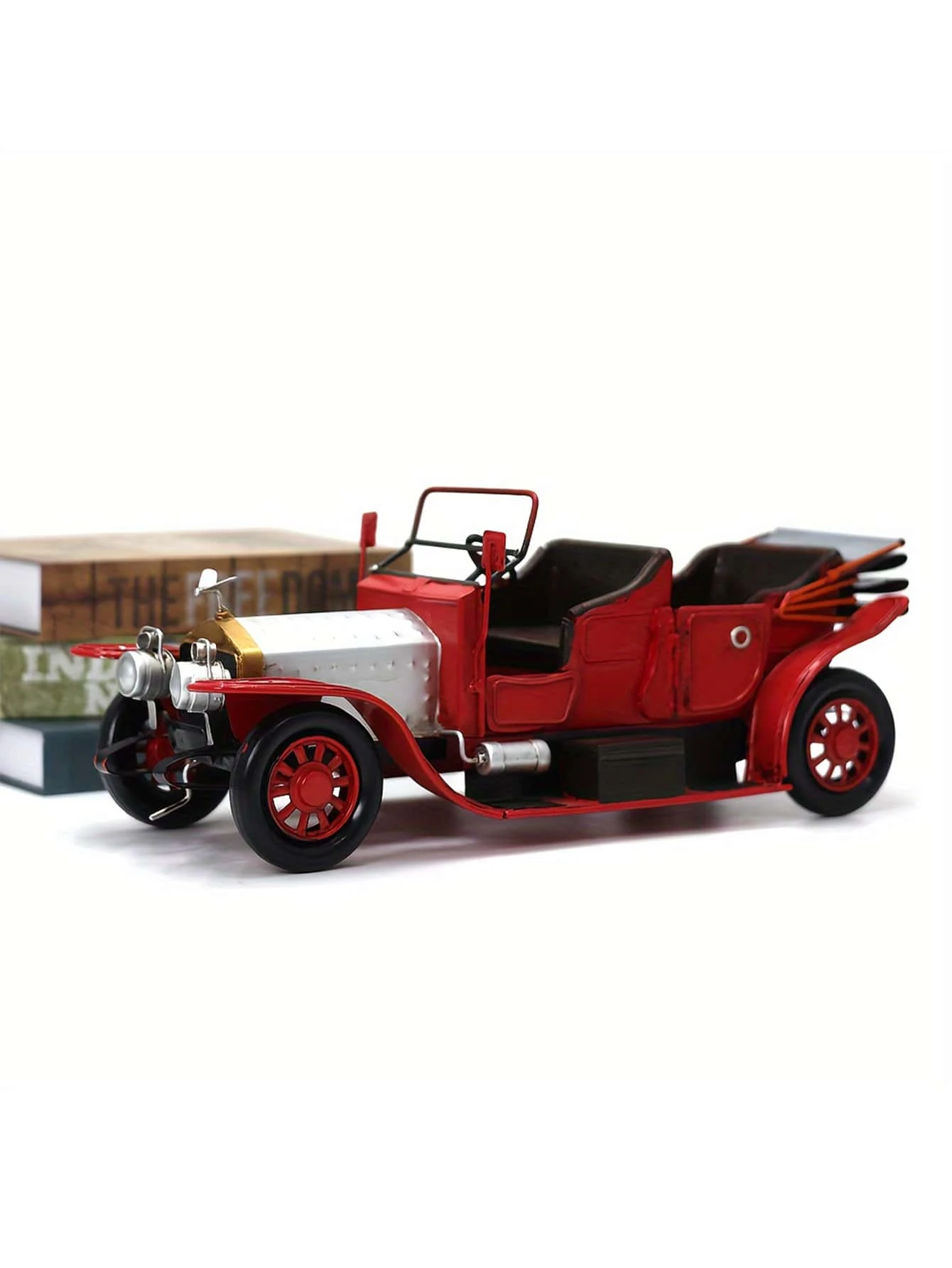 1pc Handmade Vintage Classic Car Model Figurine, Home Decor Collection