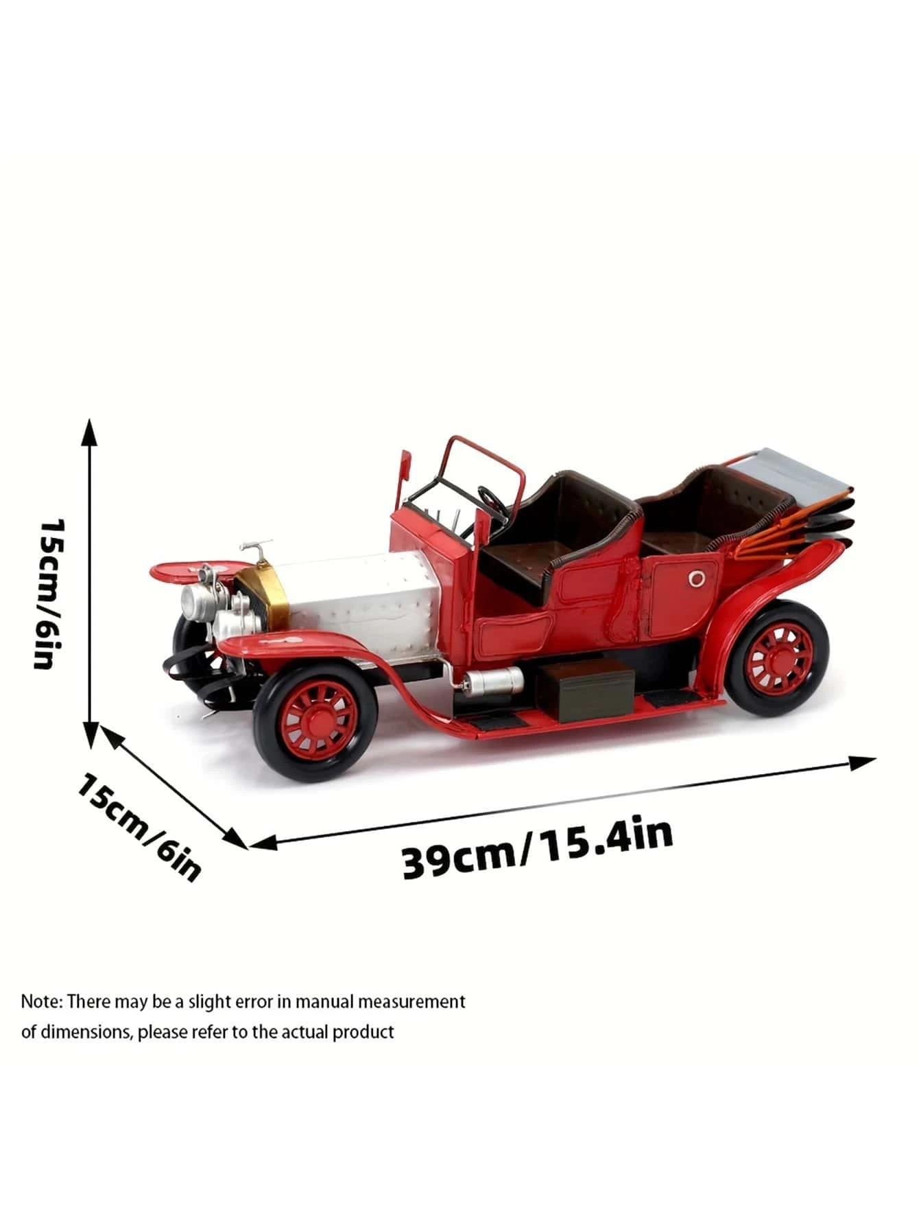 1pc Handmade Vintage Classic Car Model Figurine, Home Decor Collection