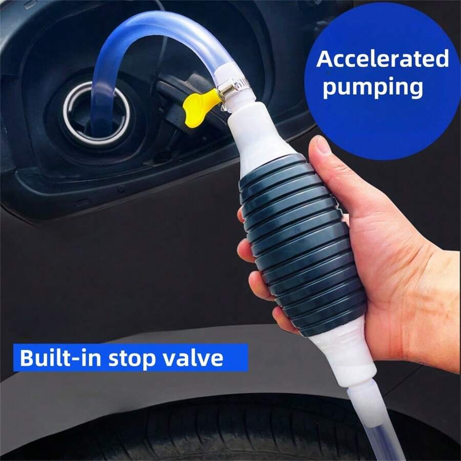 1pc [2M Flexible Tube] Automotive HandOperated Oil Extractor Pump, Oil