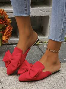 Fashion Pointed Toe Slip-On Flats For Women, Fit Size 35-45, Suitable For Spring, Summer And Autumn, Gold Color, Casual Wear With Dress Valentines - Red - View 4