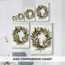 Christmas Holiday Art - Gallery Wrapped Canvas CCCLXV - 12X18INCH - Xem 3