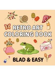 SÁCH TÔ MÀU NGHỆ THUẬT RETRO.Sách tô màu động vật côn trùng thảo mộc, Bướm ếch nấm cổ điển, Thiết kế dễ thương táo bạo, 40 tờ, Hoàn hảo để làm quà tặng, Nhiều giờ vui vẻ, Giảm căng thẳng, Sáng tạo và thư giãn - Nhiều màu - Xem 11