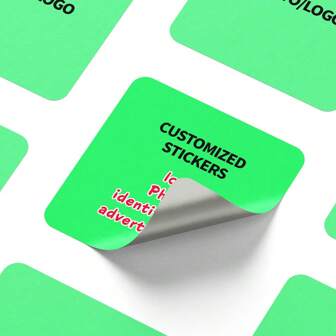 120pcs Square Stickers, Customized Advertising Labels, Logo, QR Code, Printed Waterproof Labels, Commercial Branding For Packaging, Cold Drinks, Glass Cups, Tea/Coffee Cups, Disposable Beverage Cups, Wedding & Birthday Celebration Adhesive Stylish,Adorable,Colorful Custom,Personalized,Unique Ideal Gifts For Her Friends,Son,Daughter,School Students,Workers,Kids School,Home,Office,Back To School Supplies,Festive Calendar