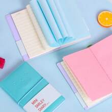 Sổ tay da mini mặt kẹo sáng tạo phong cách Nhật Bản/Hàn Quốc, sổ tay ghi nhớ bỏ túi di động làm quà tặng - Nhiều màu - Xem 9