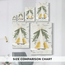 Christmas Holiday Art - Gallery Wrapped Canvas CCCXIV - 16x24英寸 - 查看 3