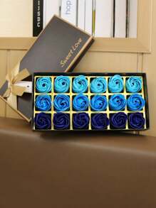 18枝/盒玫瑰永生香皂花礼盒 香薰香皂花 创意生日礼物 实用纪念品 - 香皂花禮盒 - 查看 8