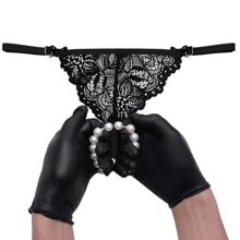 Thai Panties With Pearls Yaffa Adjuster Black - 黑色 - 查看 3