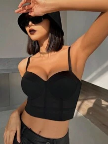 Ladies Have Steel-Rimmed Lingerie To Tuck In A Sexy Back Under A Bra - Black - View 5