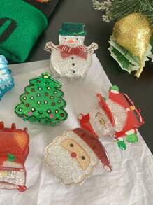 1 件女士圣诞发夹，节日派对发饰 - 多色 - 查看 3