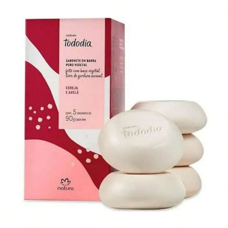 Natura CHERRY AND HAZELNUT Bar Soap Tododia Box Of 5 Units Of 90g REF 95840 - 白色 - 查看 1