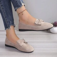 Women Classic Fashion Versatile Soft Bottom Breathable Knit Casual Sneakers, Outdoor Leisure Lightweight Comfortable Non-Slip Slip-On Loafers, Casual Flats, Versatile Pattern Random