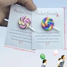 1/5/10 糖果拥抱卡：为感到焦虑、悲伤或沮丧的人提供的安慰卡礼物，是送给丈夫、妻子、家人或朋友的完美礼物 - 彩色 - 查看 4