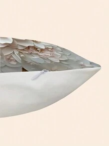 4 piezas Nuevos Cojines con Flores - Flores rosas y blancas impresas en 3D, adecuados para sala de estar, sofá, cama, dormitorio, decoración del hogar - Sin relleno de cojín - flor - Ver 4