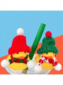 1set/1pc Random Color Festive Mini Knitted Hats For DIY Christmas Decor & Crafts - Easy-To-Hang, Versatile Holiday Cheer