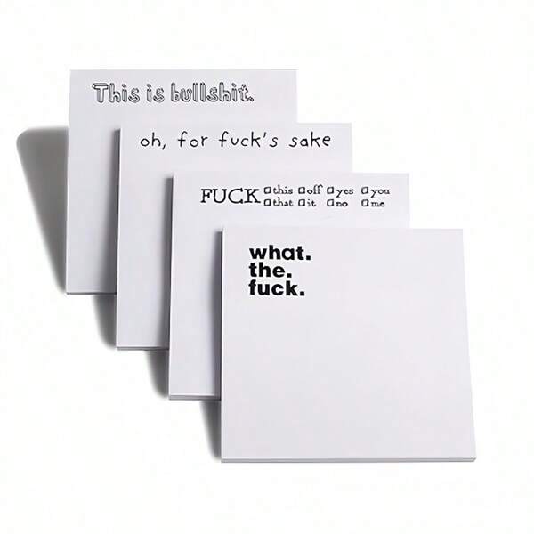 Bloco de notas engraçado para memorandos, caderno de notas adesivas divertido, adequado para memorandos, anotações, aprendizado e vida diária, portátil. Nota adesiva engraçada What The F*Cks F*Ck Bloco de notas adesivas Blocos de notas inovadores, acessórios de mesa engraçados e rudes para amigos, colegas de trabalho, chefe, adesivos, decalque de parede, decalque de vinil para decoração de casa, itens de decoração de primavera renovam sua casa, adesivos de decoração Rama