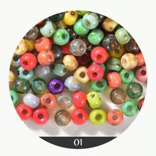 4mm 10g/Xấp xỉ 140 hạt cườm thủy tinh, hạt thủ công nhỏ, hạt nhỏ, hạt cườm tròn Rocaille 15 màu Picasso cỡ 6/0, hạt cườm tròn nhỏ hình ngựa con rời 15 màu hạt cườm thủy tinh vòng tay hạt cườm tròn rời hạt macaron nhỏ hạt cườm thủy tinh tròn cho vòng tay vòng cổ làm đồ trang sức thủ công tự làm - 4mm-Picasso - Xem 13