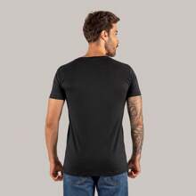 T-Shirt Cotton T-Shirt 30.1 Fashion Streetwear Comfortable Board - màu đen - Xem 2